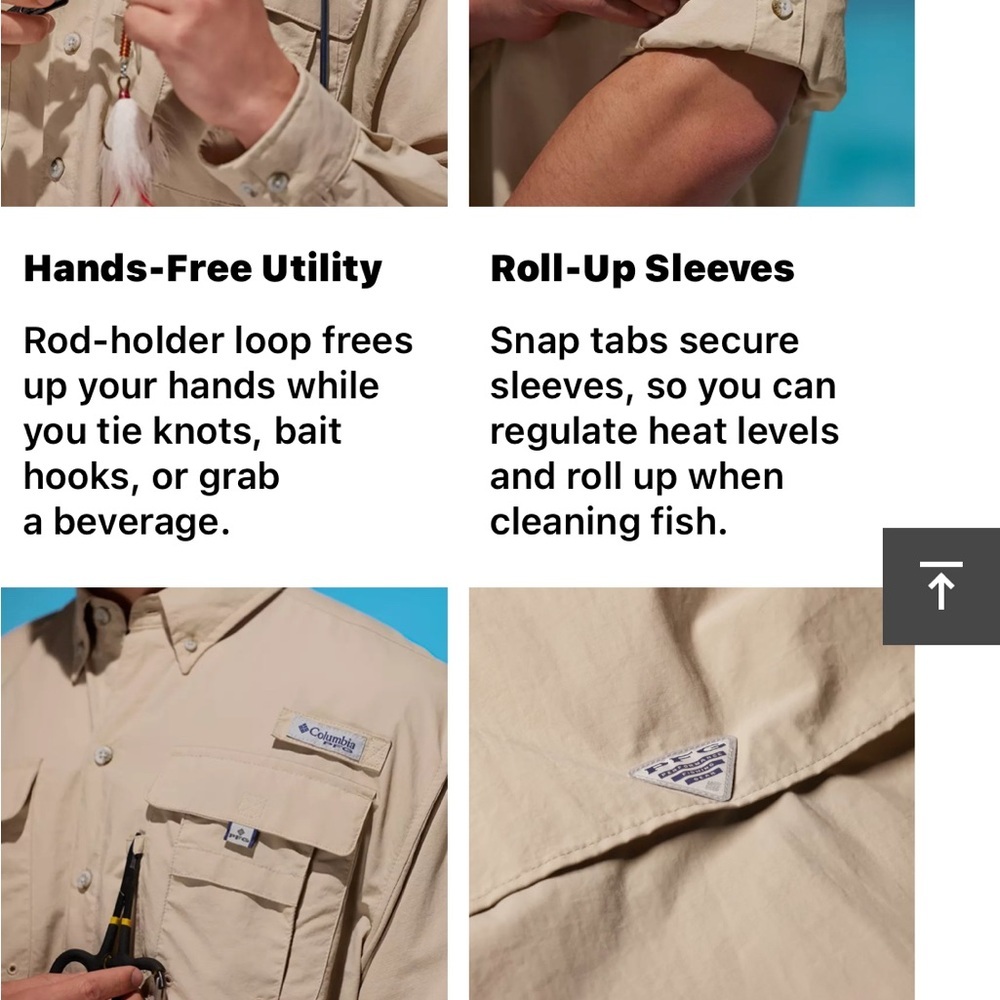 Men’s PFG Bahama™ II Long Sleeve Shirt  Size XL EA101 - Picture 6 of 9